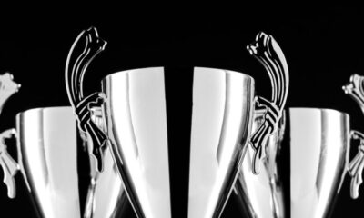 5 Chrome Football Trophy PNG